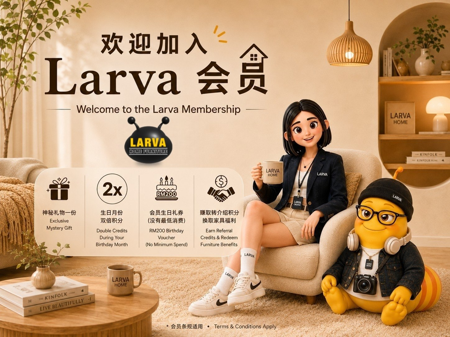 Welcome to the Larva Membership